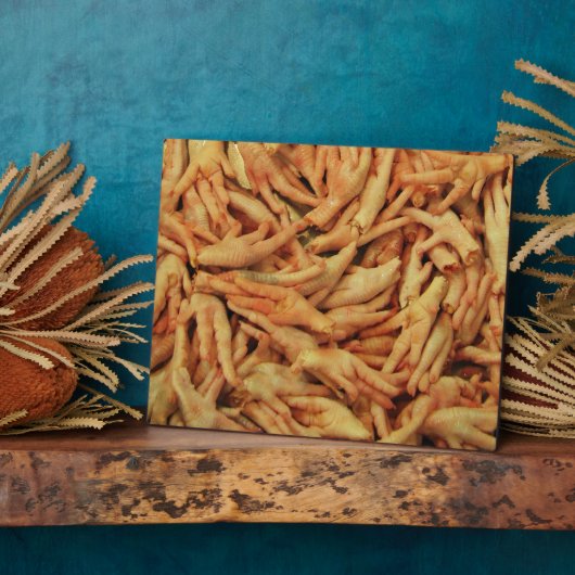 Rauwe kippenfeet fotoplaat (Zijkant)