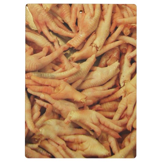 Rauwe kippenfeet klembord (Achterkant)