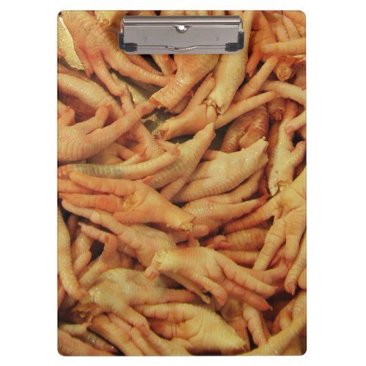 Rauwe kippenfeet klembord (Voorkant)