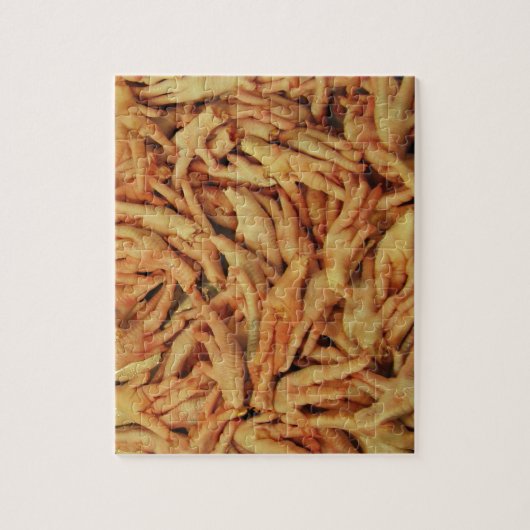 Rauwe kippenfeet legpuzzel (Verticaal)