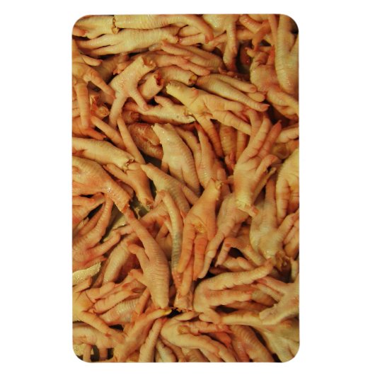 Rauwe kippenfeet magneet (Verticaal)