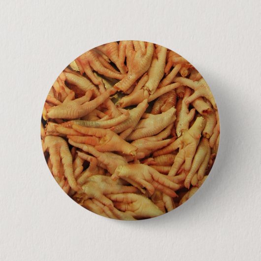 Rauwe kippenfeet ronde button 5,7 cm (Voorkant)