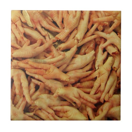 Rauwe kippenfeet tegeltje (Voorkant)