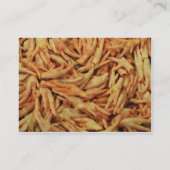 Rauwe kippenfeet visitekaartje (Achterkant)