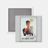 Rauwe melk Cadeaus en T-shirts Magneet (Voorkant / Achterkant)