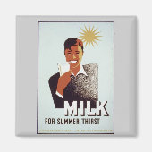 Rauwe melk Cadeaus en T-shirts Magneet (Voorkant)