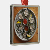 Rauwe oesters gerangschikt metalen ornament (Rechts)