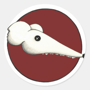 rauwe ratten ronde sticker