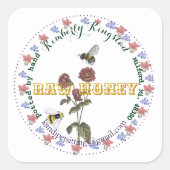 Rauwe sticker honingbijl (Voorkant)