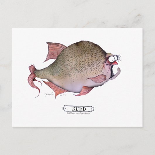 Rauwe vis, tony fernandes briefkaart (Voorkant)