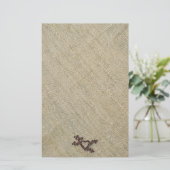 rauwe zijde briefpapier (Staand voorkant)