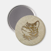 rauwe zijde voor kat magneet (Voorkant / Achterkant)