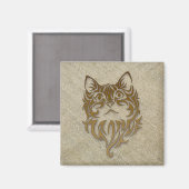 rauwe zijde voor kat magneet (Voorkant / Achterkant)