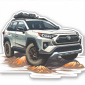 Rav 4 Vinyl Sticker (Voorkant)