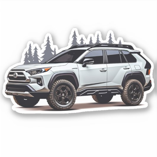 Rav 4 Vinyl Sticker (Voorkant)