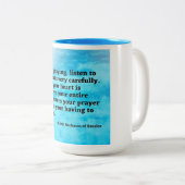 Rav Nachman of Breslov mug Tweekleurige Koffiemok (Voorkant rechts)