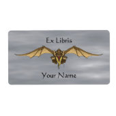 Ravaging Dragoness Bookplaat Etiket (Voorkant)