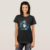 Rave DJ Cute Panda EDM Rave T-shirt (Voorkant volledig)