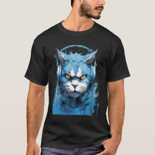 Rave EDM Boze Kat Koptelefoon T-shirt