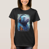 Rave EDM Manatee Headphone T-shirt (Voorkant)
