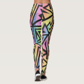 Rave EDM Rainbow Leggings (Achterkant)