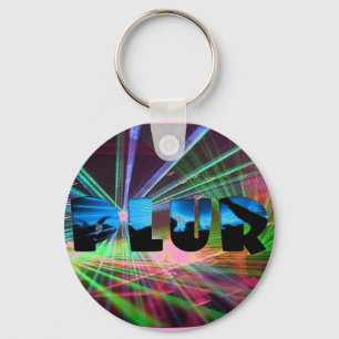 Rave Flash PLUR Sleutelhanger