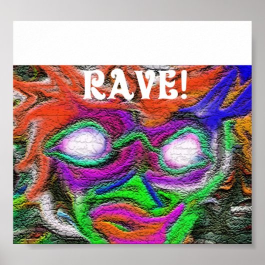 Rave flyer poster (Voorkant)