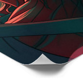 Rave girl onder de sterren poster (Hoek)