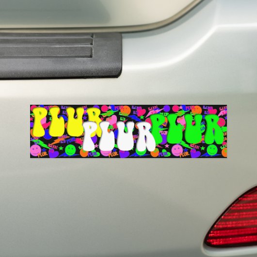 Rave Kandi Kind PLUR Bumpersticker (Op auto)