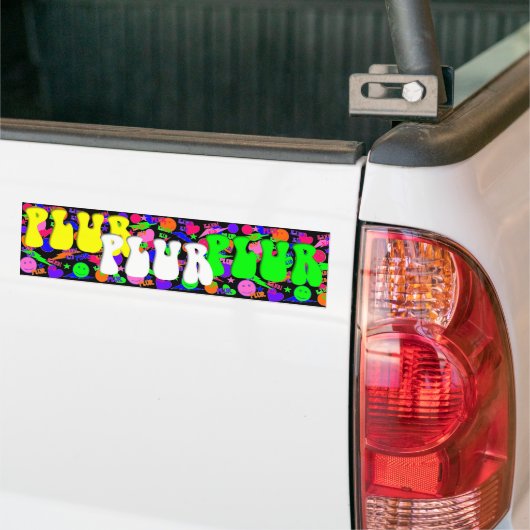 Rave Kandi Kind PLUR Bumpersticker (Op Truck)