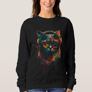 Rave Kat Dj EDM Kitten Tech House Muziek Kitty Trui