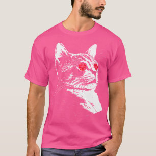 Rave Kat Festival Edm Trippy Illusie Kitty Psyche T-shirt