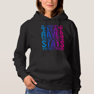 Rave koppel matching edm dans muziek festival reis hoodie
