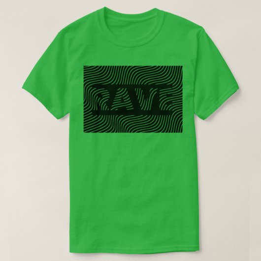 Rave Lijnen Ontwerp 1 T-shirt (Design voorkant)