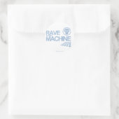 rave-machine ronde sticker (Tas)
