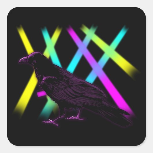Rave-n Vierkante Sticker (Voorkant)