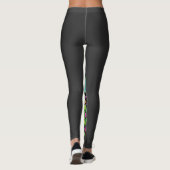 RAVE Neon Bloemen Leggings (Achterkant)