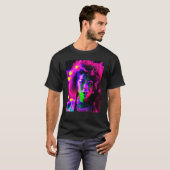 Rave Party Psychedelic EDM Trance Club DJ Neon 13 T-shirt (Voorkant volledig)