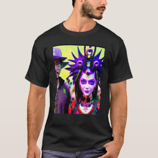 Rave Party Psychedelic EDM Trance Club DJ Neon 15 T-shirt