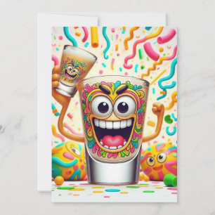 Rave Party Shotglas – levendig Plezier Kaart