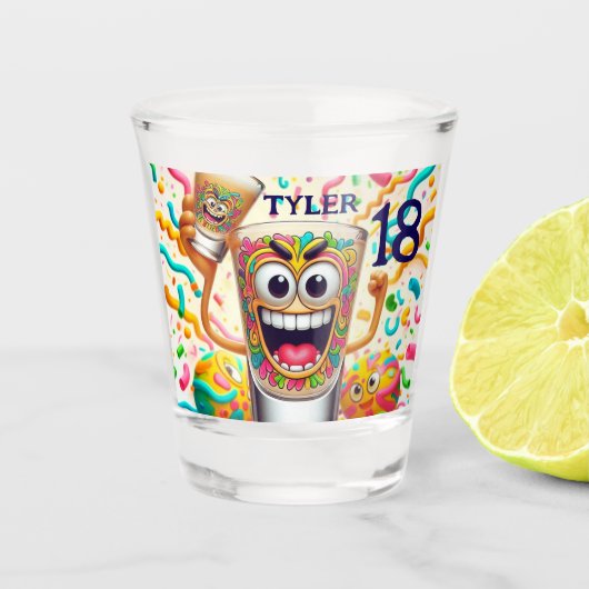 Rave Party Shotglas – levendig Plezier Shot Glas (Voorkant)