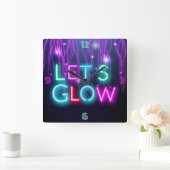 Rave psychedelische neon look Glow Party Meisjes J Vierkante Klok (Huis)