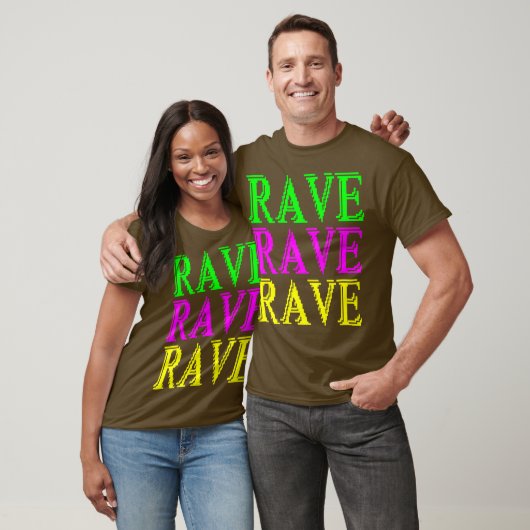 RAVE RAVE RAVE DIGITAAL BLUR T-SHIRT (Unisex)