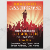 Rave Riot 2 Music Flyer (Achterkant)
