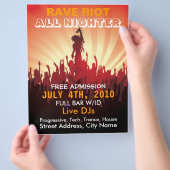 Rave Riot 2 Music Flyer (Hand)