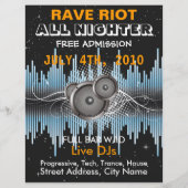 Rave Riot Music Flyer (Voorkant)