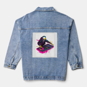 Rave Schedel � EDM Feest Skelet DJ Denim Jacket