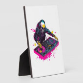 Rave Schedel � EDM Feest Skelet DJ Fotoplaat (Zijkant)