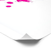 Rave Schedel � EDM Feest Skelet DJ Perfect Poster (Hoek)