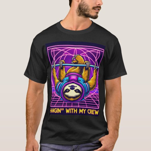 Rave Sloth - Laserluiaard T-shirt (Voorkant)